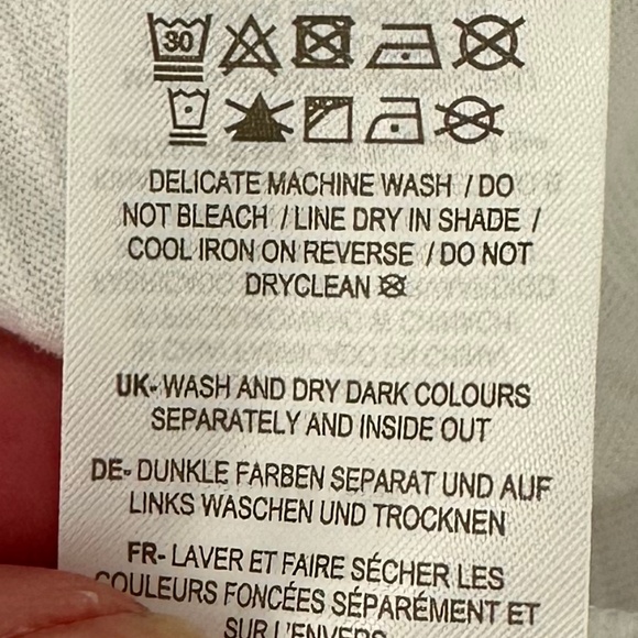 Boden Broderie Insert Long Sleeve Jersey Top White 6 Embroidered Preppy Cut-Out - Picture 13 of 15